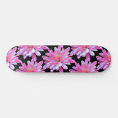 Roze vormig patroon, roze bloemen skateboard (Horizontaal)