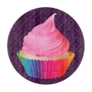 Roze vorst Rainbow Vanilla Party Cupcake Snijplank