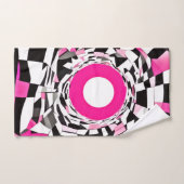 Roze vortex: een geruite afdaling bad handdoek (Handdoek)