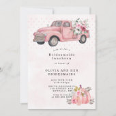 Roze  vrachtwagenmaiden Luncheon Invitae (Voorkant)