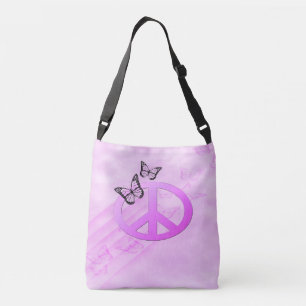 Roze vrede crossbody tas