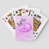 Roze vrede speelkaarten (Achterkant)