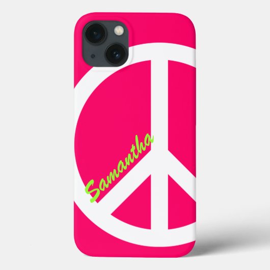 Roze Vredesbord Case-Mate iPhone Case (Achterkant)