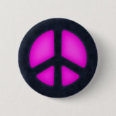 Roze Vredesbord Ronde Button 5,7 Cm (Voorkant)