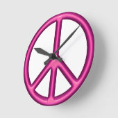 Roze Vredesbord Ronde Klok (Hoek)