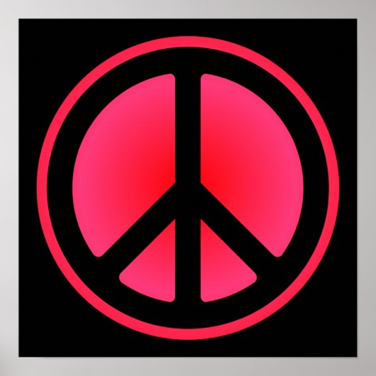 Roze vredessymboolposter poster (Voorkant)
