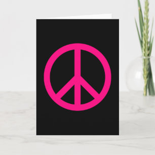 Roze Vredestekenkaart Kaart