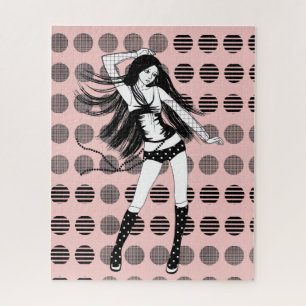 roze vriendin danseres legpuzzel