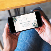 Roze Vrijgezellenfeest Elegante Bloemen Custom Kaart