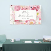 Roze Vrijgezellenfeest van Floral Spandoek (Beurs)