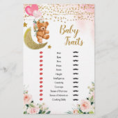 Roze vroege Baby Traits Shower (Voorkant)