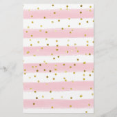 Roze vroege Baby Traits Shower (Achterkant)