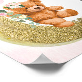 Roze vroege teken niet Baby Poster (Hoek)