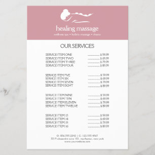 ROZE VROUW STONE MASSAGE Wellness Day Spa Flyer
