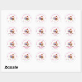 Roze vrouwelijke taarten & Sweet business Sticker (Vel)