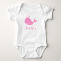 Roze walvis babykleding |