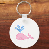 Roze walvis. sleutelhanger (Voorkant)
