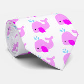 Roze walvis stropdas (Opgerold)