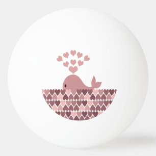 Roze walvisliefde pingpongballen