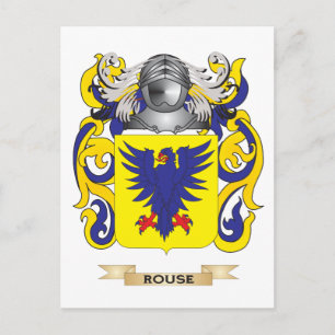 Roze wapenschild (gezinscrest) briefkaart
