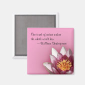Roze Water Lily Magneet (Voorkant / Achterkant)