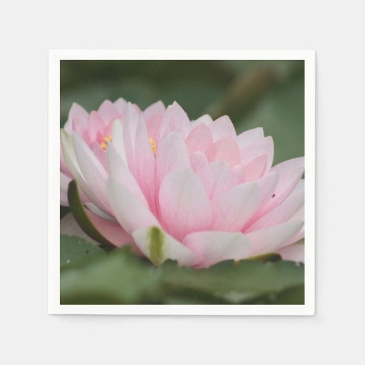 Roze Water Lily Servet (Voorkant)