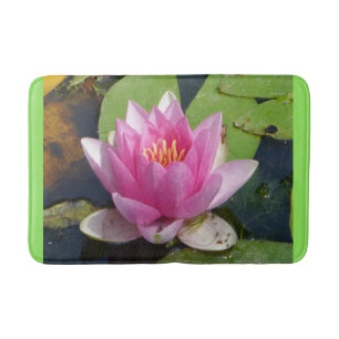 Roze water Lily Sluiten Bathmat Badmat
