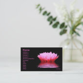 Roze watercactus Bloed Visitekaartje (Staand voorkant)