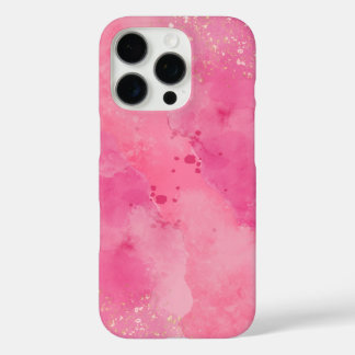 Roze Watercolor Linktree | iPhone 16 Pro Hoesje