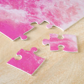 Roze waterkunst legpuzzel (Zijkant)