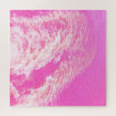 Roze waterkunst legpuzzel (Horizontaal)