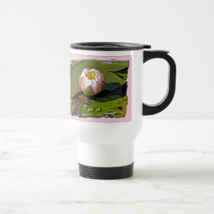 Roze waterlelie Bud Travel Mug Reisbeker