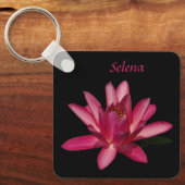 Roze Waterlelie Lotus Sleutelhanger (Voorkant)