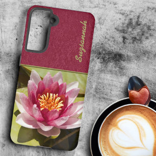 Roze Waterlelie Samsung Galaxy Hoesje