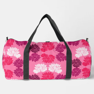 Roze Waterlelie Stof Print Plunjezak