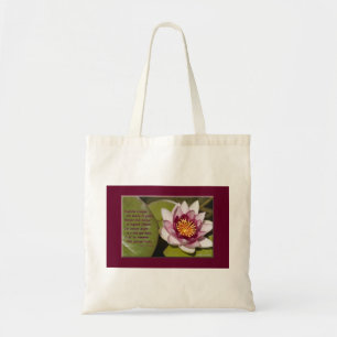 Roze Waterlelie Tote Bag