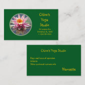 ROZE WATERLELIE VISITEKAARTJE (Voorkant / Achterkant)