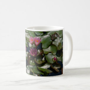 Roze waterlilies koffiemok