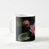 Roze waterlilies koffiemok (Voorkant links)