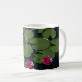 Roze waterlilies koffiemok