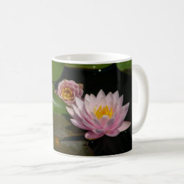 Roze waterlilies koffiemok