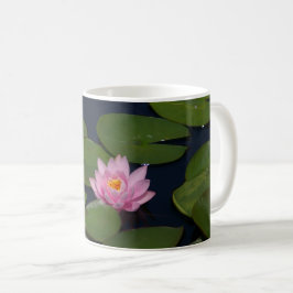 Roze waterlily koffiemok