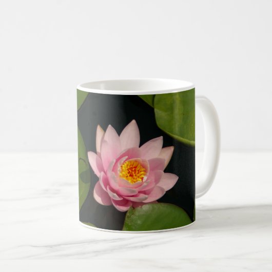 Roze waterlily koffiemok (Voorkant rechts)