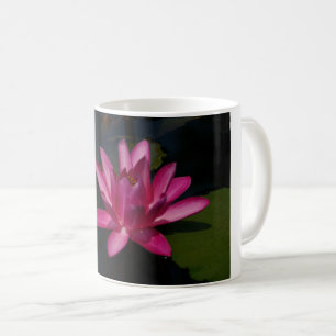 Roze waterlily koffiemok