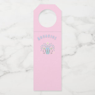 Roze Waterman, sterrenbeeld, sterrenbeeld afdruk Flessenhanger