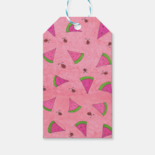 Roze Watermeloen en Dame Bugs Cadeaulabel