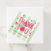 Roze Watermeloen, Schattigee Zomerverjaardag Dank Bedankjes Labels (In situ)