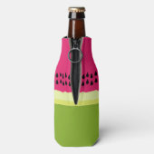 Roze Watermeloen Slice Bottle Cooler (Fles Achterkant)