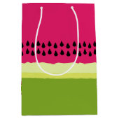 Roze watermeloen Slice Gift Bag Medium Cadeauzakje (Voorkant)