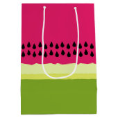 Roze watermeloen Slice Gift Bag Medium Cadeauzakje (Achterkant)